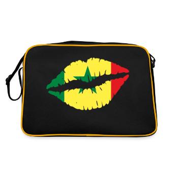 Sénégal - Sac Retro - noir/or - Dos