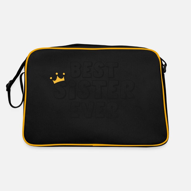 Best Sister Ever Retro Bag