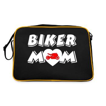 Motorrad - Retro Tasche - Schwarz/Gold - Hinten
