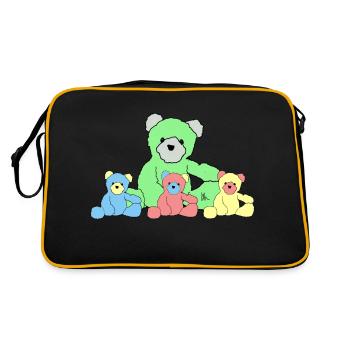 Teddy - Retro Bag - black/gold - Back