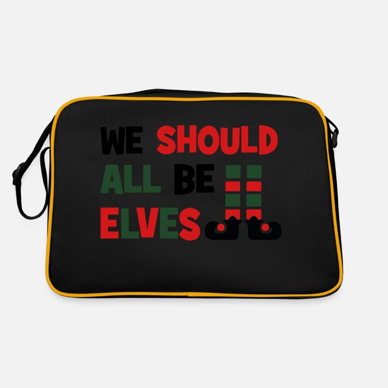 Elf - Retro Tasche - Schwarz/Gold