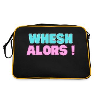 Whesh then! - Retro Bag - black/gold - Back