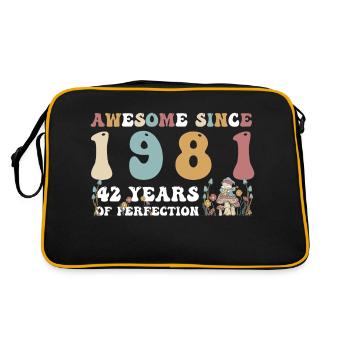 Génial depuis 1981 42 Année de Perfection - 42ème - Sac Retro - noir/or - Dos