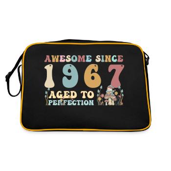 Génial depuis 1967 - 56e anniversaire - 2023 Groovy - Sac Retro - noir/or - Dos