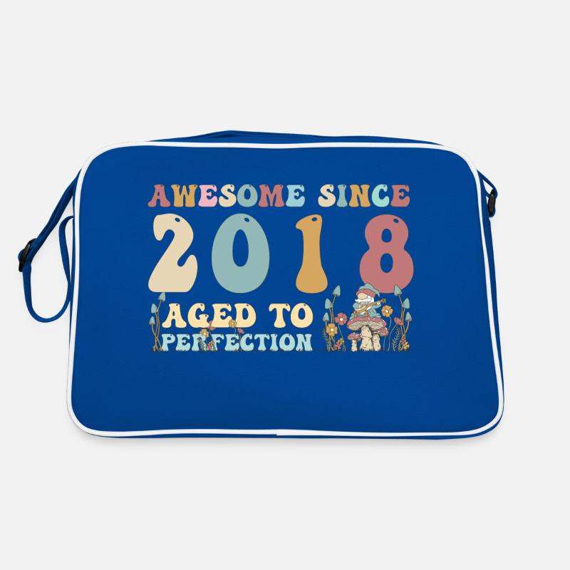 Awesome since 2018 - 5th Birthday - 2023 Groovy Retro Bag