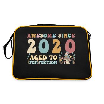 Awesome since 2020 - 3rd Birthday - 2023 Groovy - Retro Bag - black/gold - Back