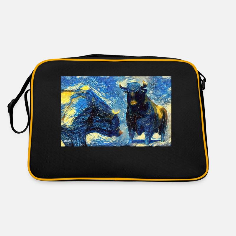 bulle & bär - Retro Tasche - Schwarz/Gold