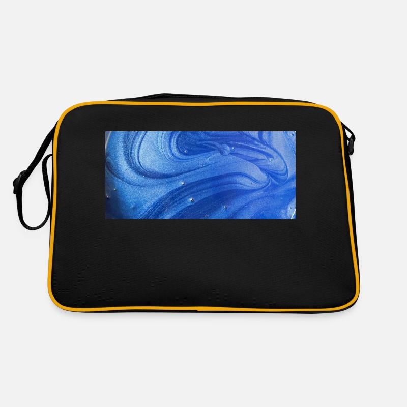 Farbeffekte Blau Perl Retro Tasche