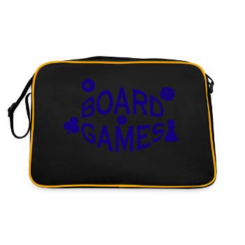Boardgame Chess Backgammon Game Night - Retro Bag - black/gold - Back
