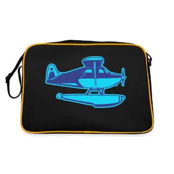 The Seaplane - Retro Bag - black/gold - Back