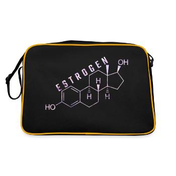 molécule d’œstrogène - Sac Retro - noir/or - Dos