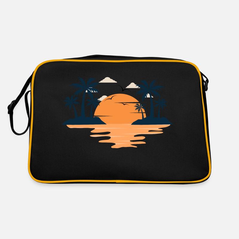 Été vacances océan plage Sac Retro