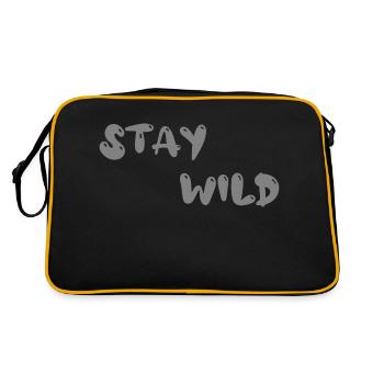 stay wild - Retro Bag - black/gold - Back