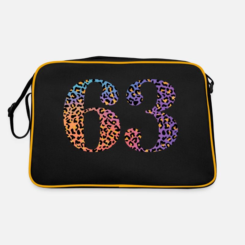 63rd Birthday Leopard Retro Bag