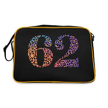 62e anniversaire léopard - Sac Retro - noir/or - Dos