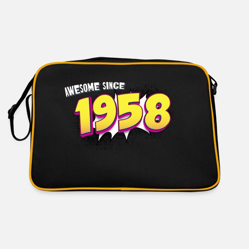 Retro 65. Geburtstag im Pop Art Comic Stil Retro Tasche