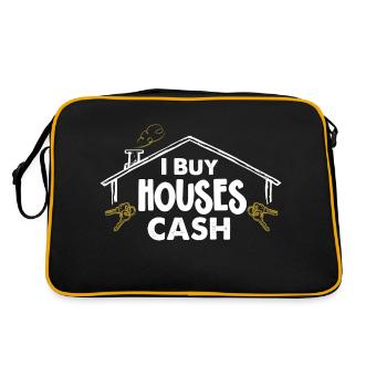 J’achète des maisons au comptant Investisseur immobilier - Sac Retro - noir/or - Dos