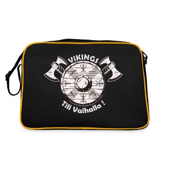 Vikings Till valhalla - Retro Bag - black/gold - Back
