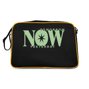 tomorrow now yesterday - Retro Bag - black/gold - Back