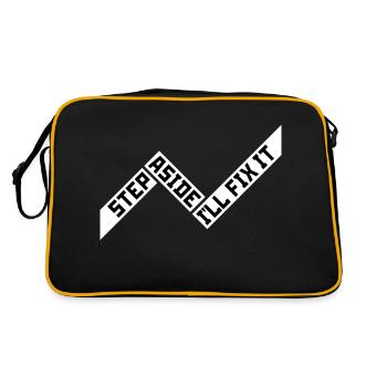 Step Aside I'll Fix It for Fixing Repairman Repair - Retro Bag - black/gold - Back
