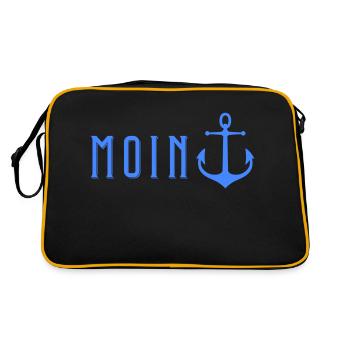 Moin with Anker - Retro Bag - black/gold - Back