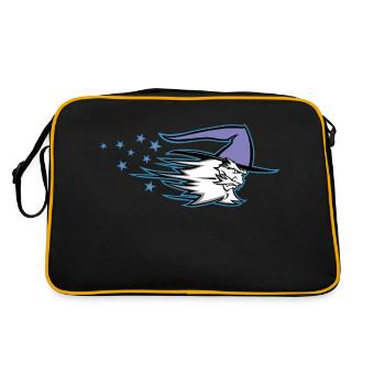 wizard - Retro Tasche - Schwarz/Gold - Hinten