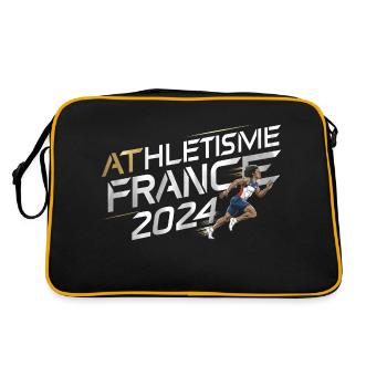 ATHLETICS ATHLETE RUNNER GIFT SPORT FRANCE - Retro Bag - black/gold - Back