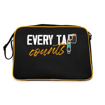 Every Tap Counts Computer Numerical Control - Retro Bag - black/gold - Back