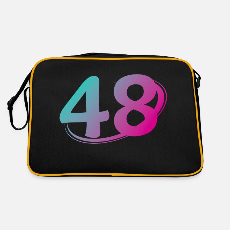 Numéro 48 multicolore Sac Retro