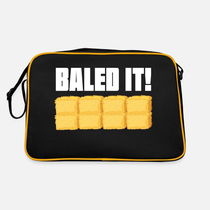 Baled It Hay Bal Farming Straw Baling Sac Retro