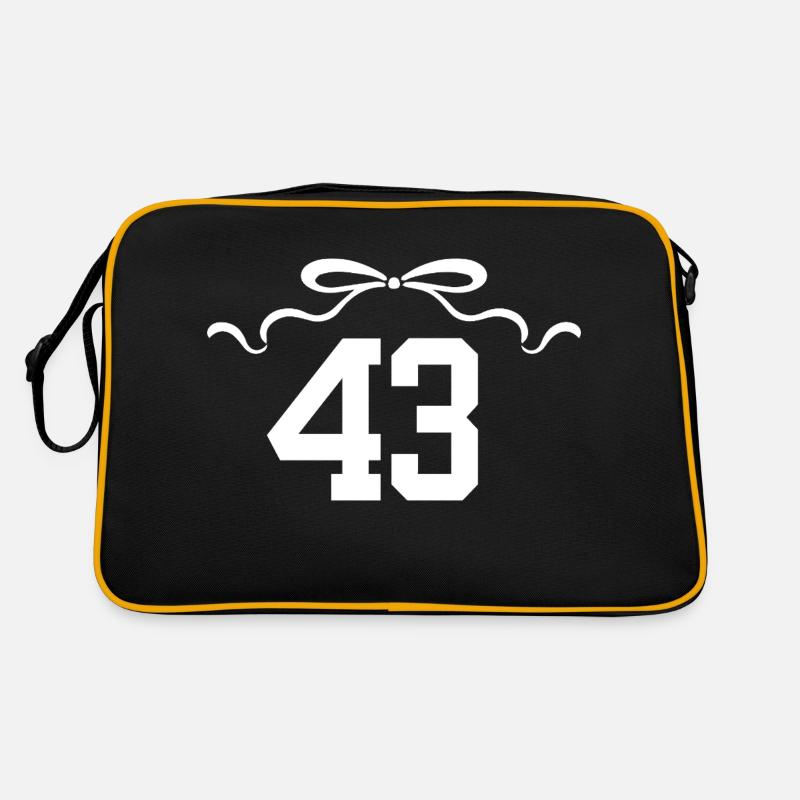 Nummer 43 Knoten - 43. Jahrestag Retro Tasche