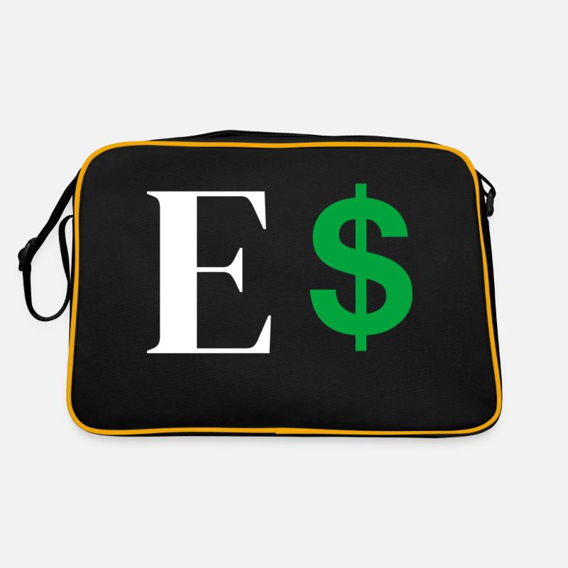 Buchstabe E Dollar Retro Tasche