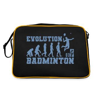 Badminton Evolution Silhouette - Retro Tasche - Schwarz/Gold - Hinten