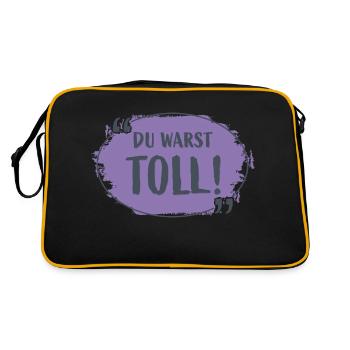 Vous avez été formidables ! - Sac Retro - noir/or - Dos