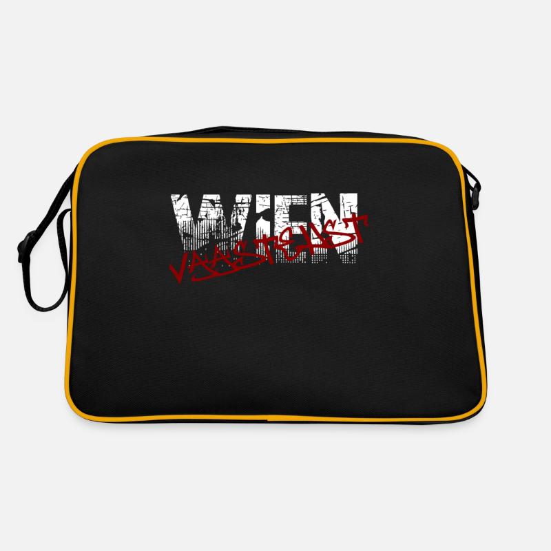 Wien Vaastehst - Retro Tasche - Schwarz/Gold