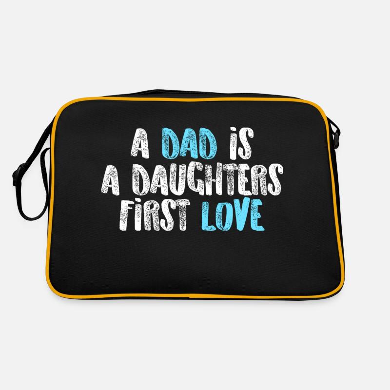 a dad is a daughters first love Retro Tasche
