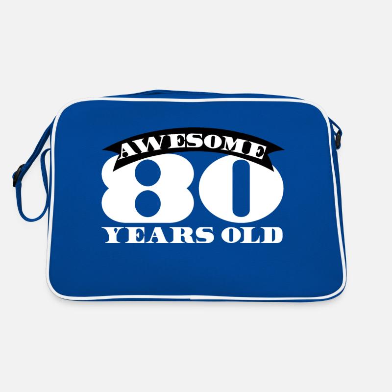 80. Birthday: Awesome 80 Years Old Retro Bag