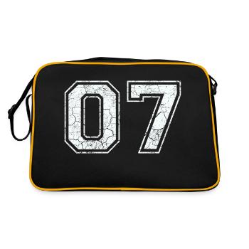 07 dans blanc in Used Look - Sac Retro - noir/or - Dos