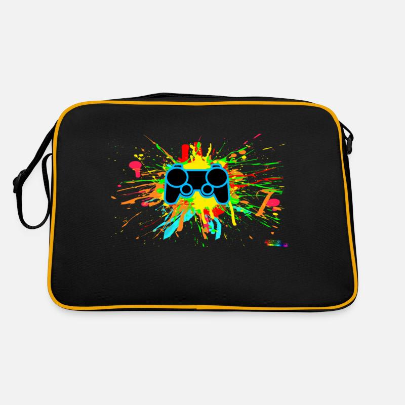 Graffiti contrôleur éclaboussure Sac Retro