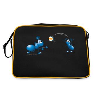 Ants in volleyball - Retro Bag - black/gold - Back