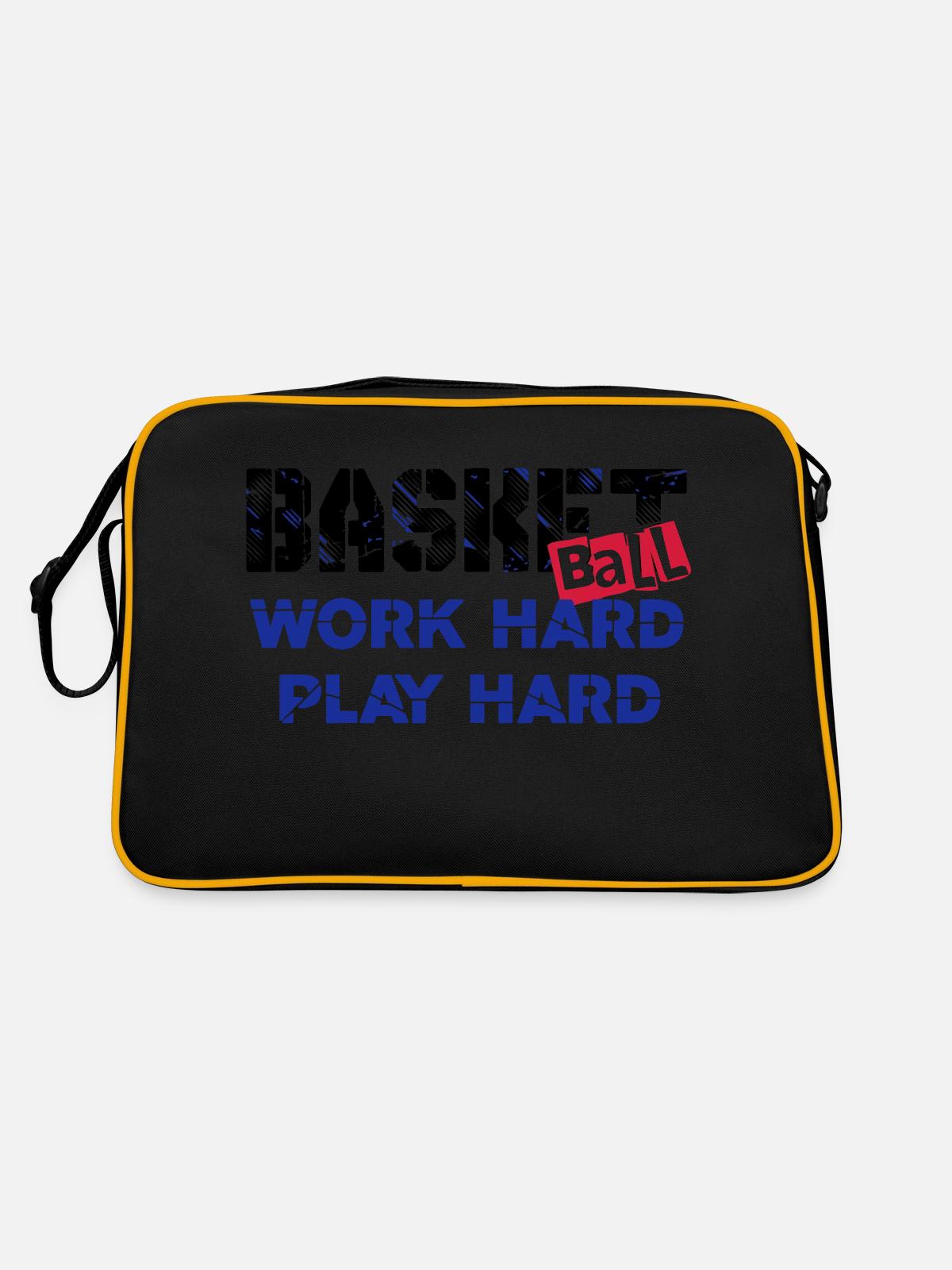 basketball 006 - Retro Bag - black/gold - Back