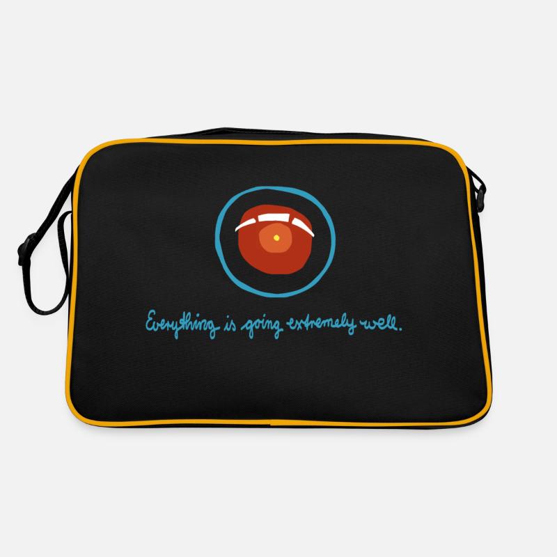 HAL Everything is going extremely well - Retro Tasche - Schwarz/Gold