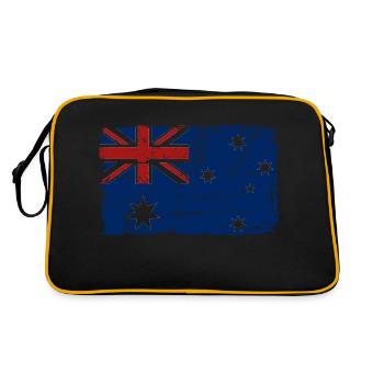 Australia - Down Under - Vintage Look - Sac Retro - noir/or - Dos