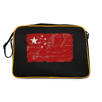 China Vintage Flag - Sac Retro - noir/or - Dos