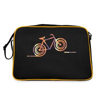 bike (b) - Retro Tasche - Schwarz/Gold - Hinten