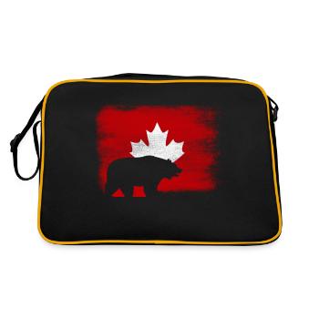 ours canadien - Sac Retro - noir/or - Dos