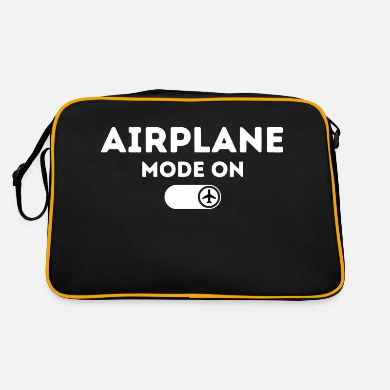 Airplane mode on - Retro Bag - black/gold