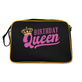 Anniversaire reine - Sac Retro - noir/or - Dos