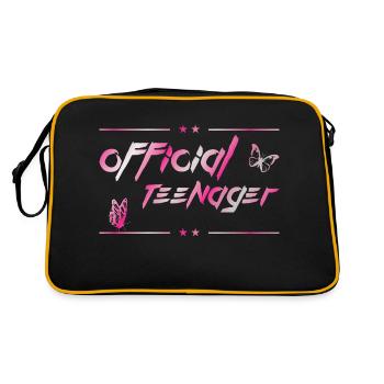 official teen - birthday design for teens - Retro Bag - black/gold - Back