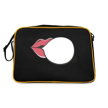 Bouche Bulles de parole Communication - Sac Retro - noir/or - Dos